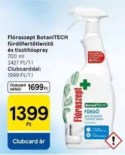 Tesco Flóraszept BotaniTECH fürdőfertőtlenítő és tisztítóspray ajánlat