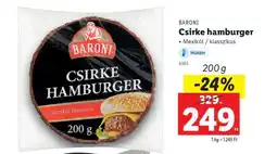 Lidl BARONI Csirke hamburger ajánlat