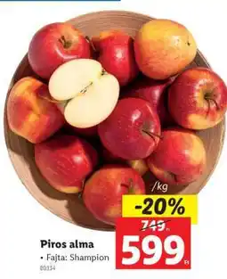 Lidl Piros alma ajánlat