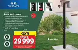 Lidl Szolár kerti zuhany ajánlat