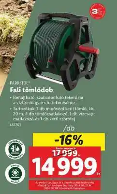 Lidl PARKSIDE Fali tömlődob ajánlat