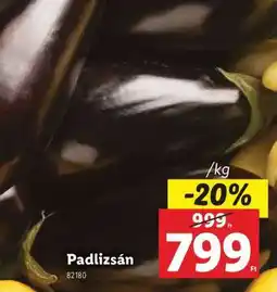 Lidl Padlizsán ajánlat