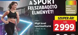 Lidl High level sportmelltartó ajánlat