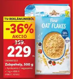 Lidl Crownfield Zabpehely, 500 g ajánlat