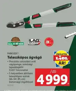 Lidl PARKSIDE Teleszkópos ágvágó ajánlat