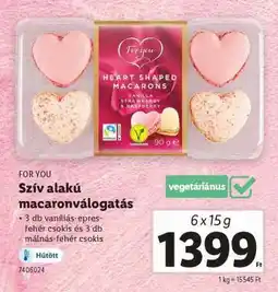 Lidl Szív alakú macaronválogatás ajánlat
