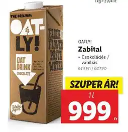 Lidl OATLY! Zabital ajánlat