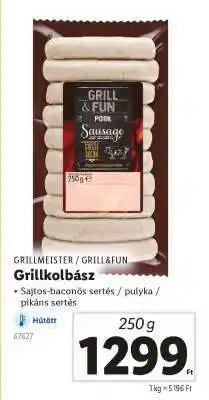 Lidl GRILLKOLBÁSZ ajánlat