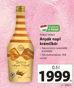 Lidl Anyák napi krémlikőr ajánlat