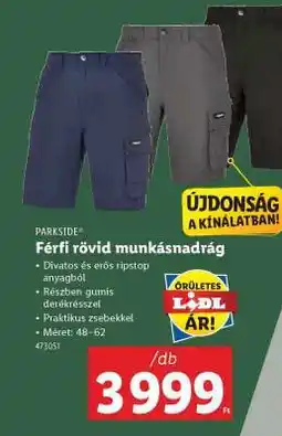 Lidl Férfi rövid munkásnadrág ajánlat