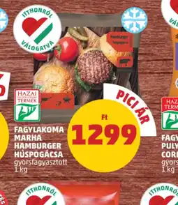 PENNY Fagylakoma Marha Hamburger Húspogácsa ajánlat