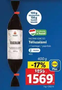 Lidl Téliszalámi ajánlat