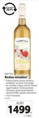 Lidl Kontyos Bodza-almabor ajánlat