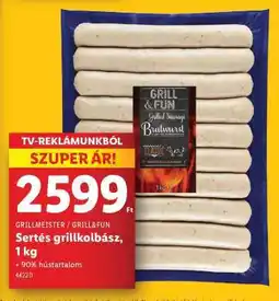 Lidl Sertés grillkolbász, 1 kg ajánlat
