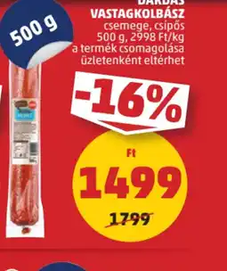 PENNY Daru Vastagkolbász ajánlat