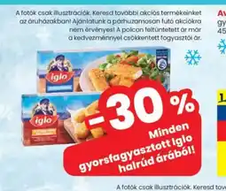 Spar Iglo gyorsfagyasztott halrúd ajánlat