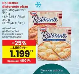 Spar Dr. Oetker Ristorante pizza ajánlat