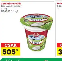 Spar Zott Primo Tejfol ajánlat