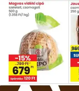 Spar Magvas vidéki cip ajánlat