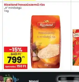 Spar Riceland hosszúszemű rizs ajánlat