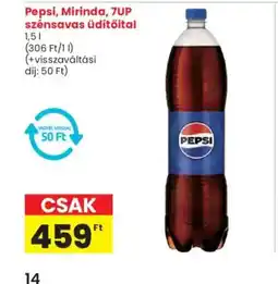 Spar Pepsi, Mirinda, 7UP szénsavas üdítőital ajánlat