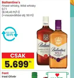 Spar Ballantine's Finest whisky, Wild whisky ajánlat