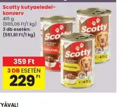 Spar Scotty kutyaeledel-konzerv ajánlat