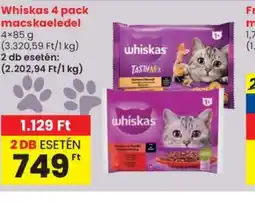 Spar Whiskas 4 pack macskaeledel ajánlat