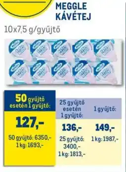 Metro Meggle kávétej ajánlat