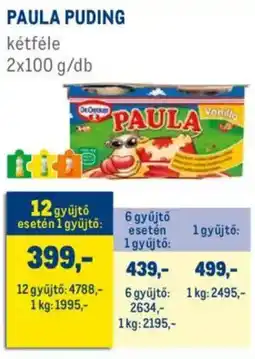 Metro Paula puding ajánlat