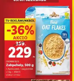 Lidl Crownfield zabpehely ajánlat