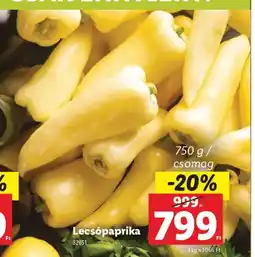 Lidl Lecsópaprika ajánlat