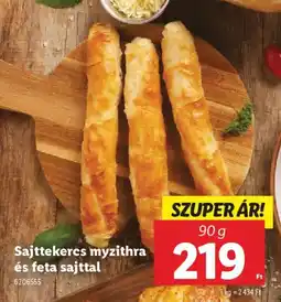 Lidl Sajttekercs myzithra és feta sajttal ajánlat