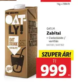 Lidl Oatly! zabital ajánlat