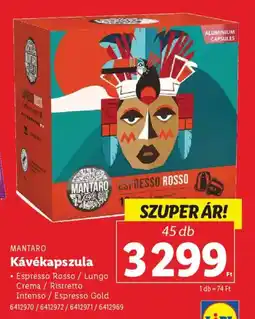 Lidl Mantaro kávékapszula ajánlat