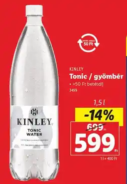 Lidl Kinley tonic / gyömbér ajánlat