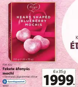 Lidl For you fekete áfonyás mochi ajánlat