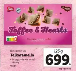 Lidl Mister choc tejkaramella ajánlat