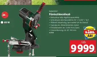 Lidl Parkside fűrészláncélező ajánlat