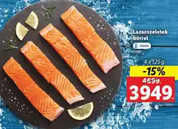 Lidl Lazacszeletek bőrrel ajánlat
