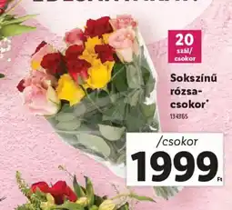Lidl Sokszínű rózsa- csokor ajánlat