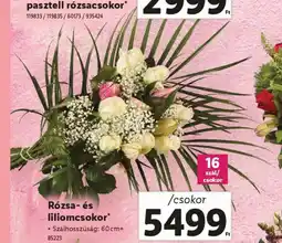 Lidl Rózsa- és liliomcsokor ajánlat