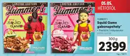 Lidl Yummer's squid game gabonapehely ajánlat