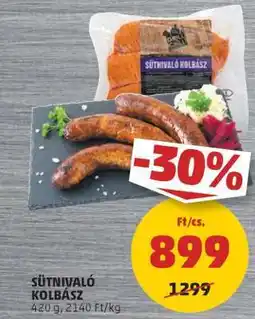 PENNY Sütni való kolbász ajánlat
