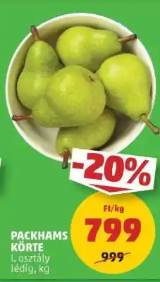 PENNY Packhams Körte ajánlat