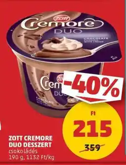 PENNY Zott Cremore Duo Desszert ajánlat