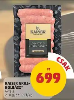 PENNY KAISER GRILL-KOLBÁSZ ajánlat