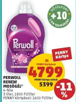PENNY Perwoll Renew Mosógél ajánlat
