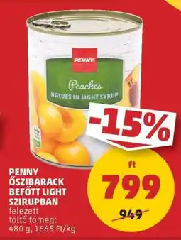 PENNY Penny őszibarack befőtt light szirupban ajánlat