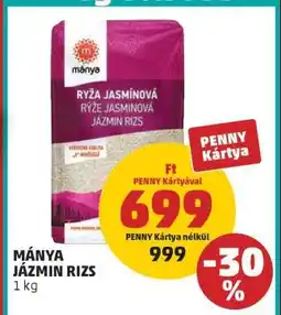 PENNY Mánya Jázmin Rizs ajánlat